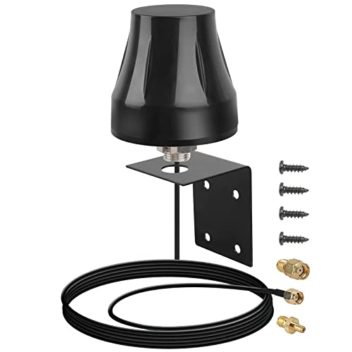 Nelawya 4G LTE Antenne Outdoor 5dBi SMA/RP-SMA/TS9 Antenne wasserdichte Antenne zur Wandmontage Kompatibel mit 4G LTE Router Cellular Trail Camera Hunting Camera Cover