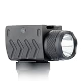 Hunting Flashlight 600 Lumen Tactical LED Light with Picatinny Rail Mount for Rifle