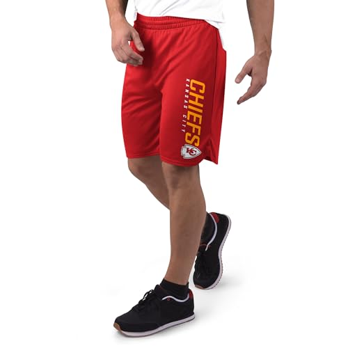MSX by Michael Strahan Men's Red Kansas City Chiefs Mesh Shorts