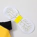 Lizxun Newborn Baby Bee Costume, Short Sleeve Honeybee Romper + Hat + Wings + Socks Set Halloween Bee Cosplay Costume (Yellow, 9-12 Months)