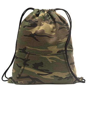 Port & Company Sweatshirt Cinch Pack, Military Camo, One Size