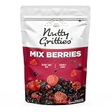 Nutty Gritties Premium Mix Berries 200g | Dried Cranberries, Blueberries, Strawberries & Black Currants | Antioxidant-Rich | Healthy Snack for Kids & Adults | Resealable Pouch