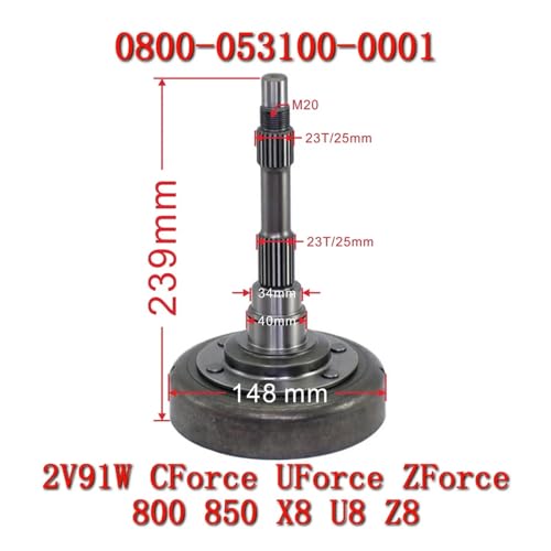 Carter d'embrayage CF 08000531000001 rechange CForce UForce ZForce 800