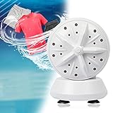 2022 Upgraded Portable Twin Turbo Washer,Ultrasonic Washing Machine, Double Power Version 3 in 1 Portable Washer For Traveling, Camping & Home Ultrasonic Washer USB Connector