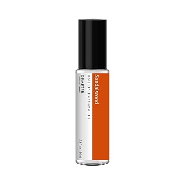DEMETER Sandalwood Roll On Perfume Oil, 0.33 Oz, Long-Lasting