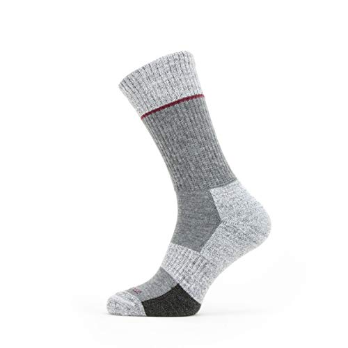 SealSkinz Solo Nicht Wasserdichte Schnell Trocknende Socken – Mittellang, Grau, S