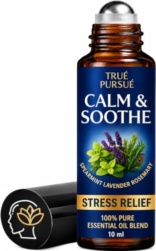 Calm & Stress Relief Frankincense & Lavender Essential Oil Roll On - 10ml