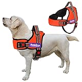 arnes para perros Material de primera calidad: hecho de nailon y lona elegante, duradero y resistente a los arañazos; Cómodo forro de malla ligera con acolchado de esponja suave en el pecho y el vientre; las correas ajustables permiten un ajuste personalizado para su perro; robusto anillo en D resistente a la oxidación y la corrosión con longevidad