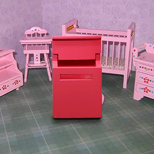 FOUTP Mailbox Spielzeug Miniatur Postfach Puppenhaus Zubehör 1:12 Mini Holz Briefkasten Miniatur Mail Box für… – Bild 3
