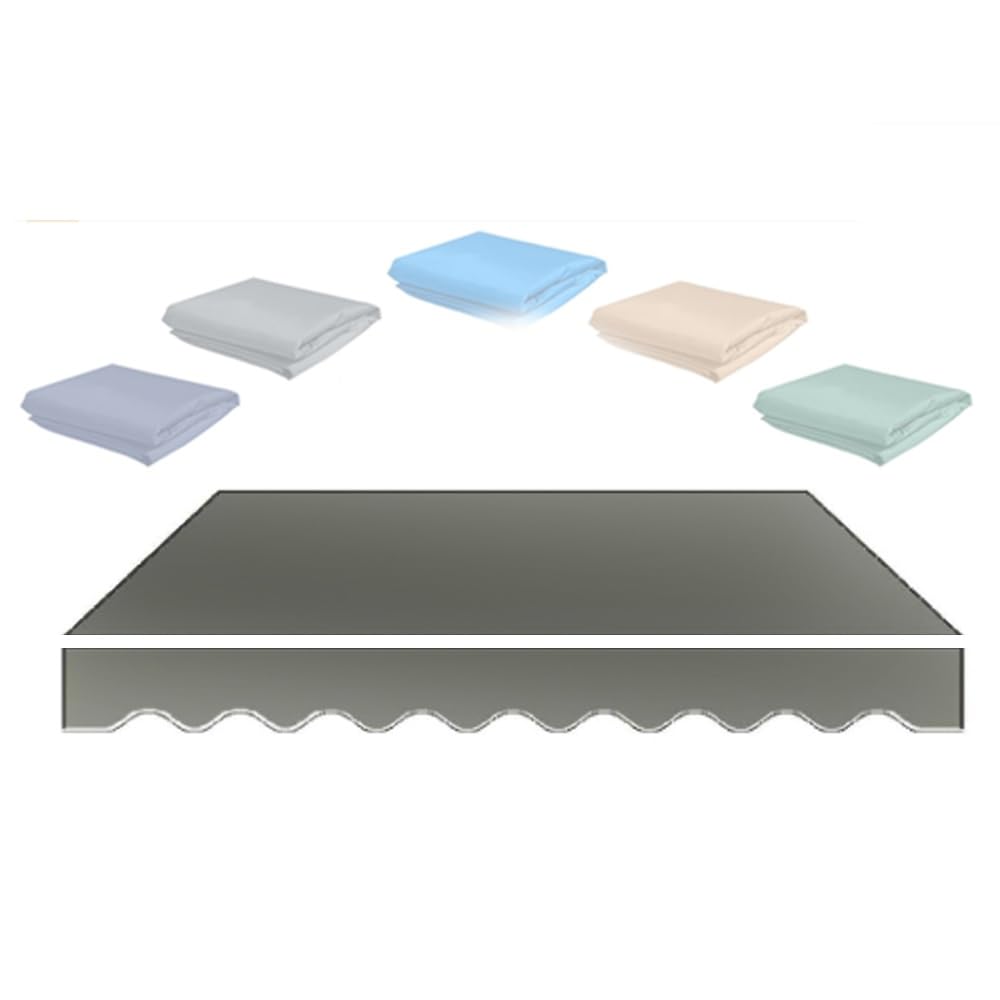 Auvent de patio rétractable gris pour abri solaire de balcon calme