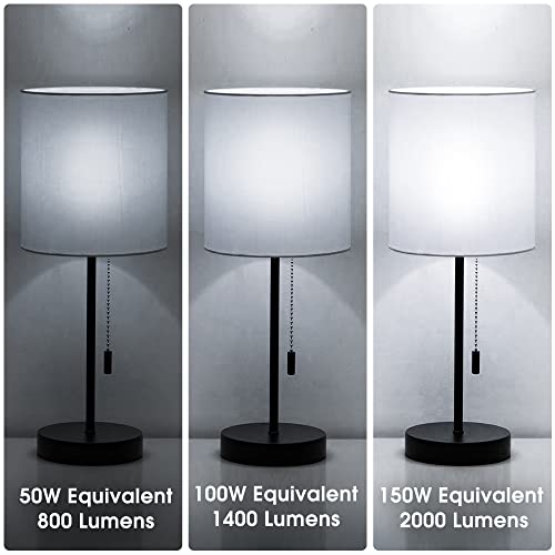 Briignite 3 Way Led Light Bulbs 50-100-150W Equivalent Daylight White 5000K, 3-Way A21 Led Light Bulb E26 Medium Base, 600Lm-1250Lm-1850Lm, Perfect For Table Lamp, Floor Lamp, Desk Lamp, 2 Pack #TOP4