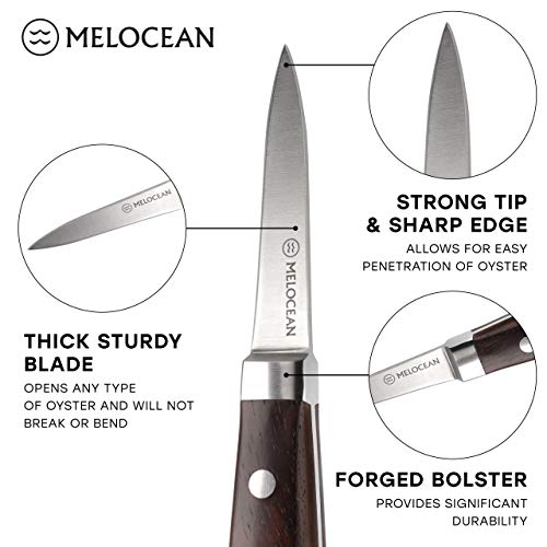 Melocean Professional Oyster Shucking Knife and Gloves Set in Gift Box - image 2
