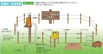 Amazon | スイデン 電気さくセット 100m 2段張り （電源別売