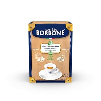 Caffe Borbone Espresso Pods, Miscela Oro Gold Blend, Dark Roast ESE Pods - 50 Count