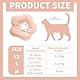 PORUPAEL Halskrause Katze Weich Katzenkragen Einstellbar Katze Halsband Leckschutzkragen Klein Hund Cat Recovery Collars Cones (Orange, XS)