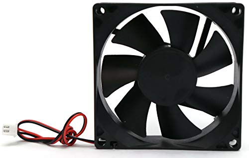 Electronicspices DC 12V Cooling Fan for PC Case CPU Cooler Radiator WITH (JST CONNECTOR) (BLACK)