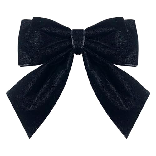 Image of Velvet Pre-Tied Big Bow Knot Brooch Pin for Women Girls Fabric Ribbon Bowknot Collar Lapel Pins Clip Scarf Suit Dress Shirt Bouquet Corsage Brooches Fashion Jewelry Gifts Christmas Prom