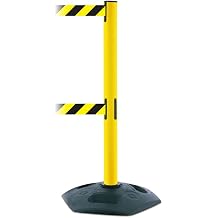 Post with Retractable Barrier