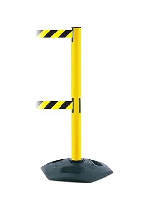 Post with Retractable Barrier