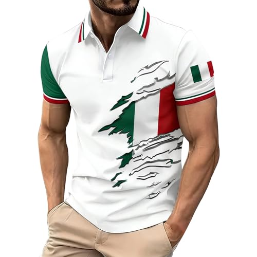 T-shirt de loisirs Italie pour homme idéal pour le golf et l'été