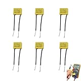 6 Piezas de Condensador de Polipropileno 0,22µF 275V X2 Radial,...