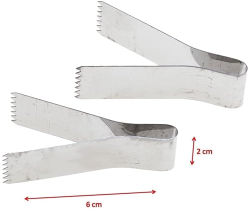 XCSSKG 2 pinze per pasticceria in acciaio