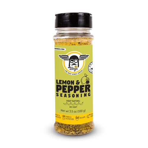 Mr Wings Lemon and Pepper Seasoning 3.5 Oz (100g). Ideal