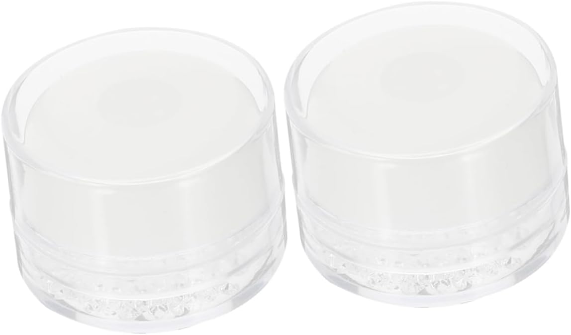 minkissy 2Pcs French Manicure Stamp Metal Scraper Tool Silicone Tools Nail Art Stamper Round Jelly Stamping Heads Nail DIY Accessory Nail Stamp Plate Girl Nail