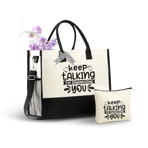 Bolso tote de lienzo para psicólogas InnoBeta miniatura 1