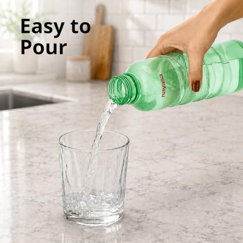 Image of Nayasa Revello (Set Pf 6) 1000 ML Pet Fridge Bottles- 1000 ML, Set Of 6, BPA Free, Rust Free, Ideal For Home, Kitchen, School, Office, Multicolor