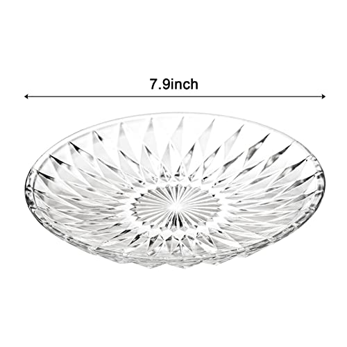 Hiceeden Set Of 12 Crystal Glass Salad Plate thumb #1