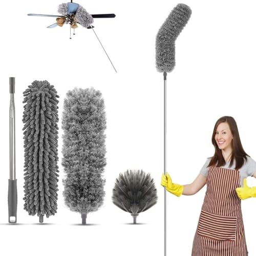 See full amazon price history chart for Rylan 3 in 1 Long Handle Microfiber Feather Ceiling Duster with Extendable Pole 30-100 Inch with Anti Scratch Bendable Head for Cleaning High Cobweb Stick High Ceiling Fan - Stainless Steel,Grey Rylan 3 in 1 Long Handle Microfiber Feather Ceiling Duster with Extendable Pole 30-100 Inch with Anti Scratch Bendable Head for Cleaning High Cobweb Stick High Ceiling Fan - Stainless Steel,Grey (B0CMNS6NM7) Amazon Price History, Amazon Price Tracker