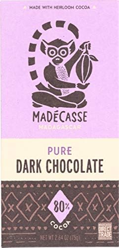 Madecasse, Bar Chocolate Madagascar 80%, 2.64 Ounce