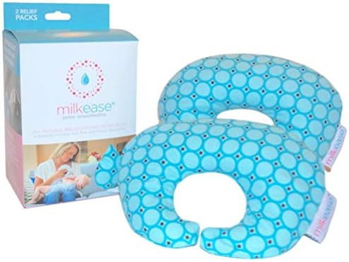 All Natural Breastfeeding/Nursing Relief Pack - Helps Increase Milk Flow & Let Down, Release Clogged Milk Ducts, Empty Breasts, Decrease Time Pumping, Increase Milk Supply - 2 Pack Blue