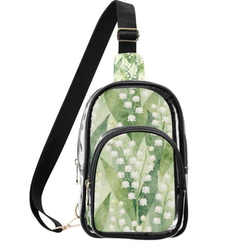 Bolso transparente para conciertos con bolsillo frontal práctico para tus eventos