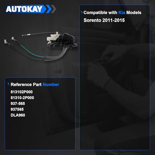 AUTOKAY Front Left Driver Door Lock Latch Actuator for Kia Sorento 11-15 by AUTOKAY - Used condition - Image 4