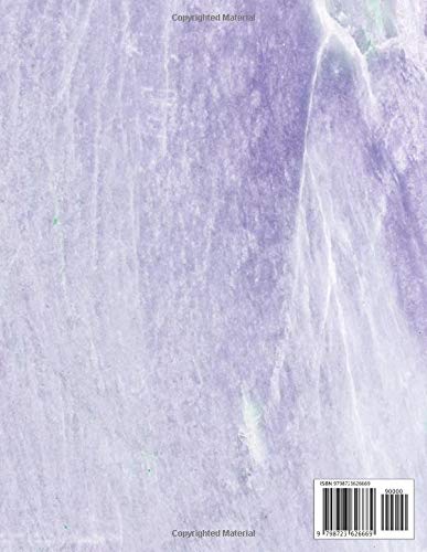 Notebook: Wide Ruled Lined Notebook Journal, Pastel Purple Marble, 120 Pages, Large (8.5x11 inches) A4 Size, Journal - Image 2