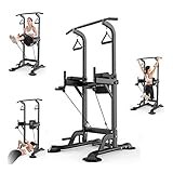 DISPOSITIVO MULTIFUNCIONAL: ideal como barra de dominadas, entrenador de abdominales, entrenador de espalda y entrenador de tríceps, también para flexiones, abdominales y saltos.