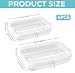 Clear Hard Shell Zipper Cases, 4 PCS Transparent Waterproof Toiletry Bags
