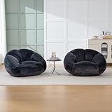 TIZZ Weiches Plüsch-Sitzsack-Sofa Rutschfester Keine Montage erforderlich Nicht Abnehmbarer Bezug Perfekt für das Wohnzimmer, die Lounge oder das Schlafzimmer