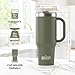 Beast 42 oz Tumbler with Handle Stainless Steel Vacuum Insulated Coffee Ice Cup Double Wall Travel Flask (Army Green)