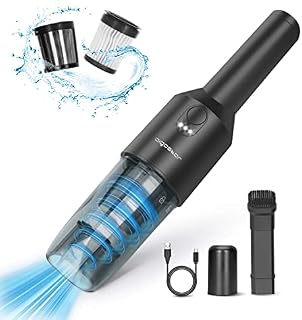 Aigostar Handheld Vacuum Cleaner Cordless, Car Vacuum Rechargeable, Lightweight Mini Hand Held Vacuum, Strong Cyclonic Suction for Home Office Pet Car Hair Deep Cleaning- Keith