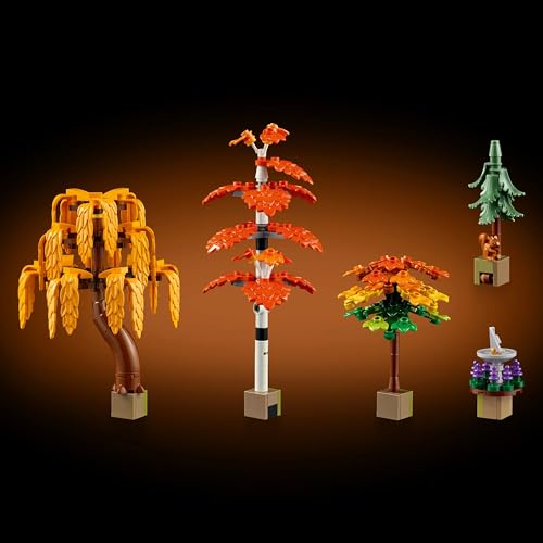 Image of LEGO Icons Autumn Cottage Garden Model Building Kit - Customizable Home Decor for Adults - 11372