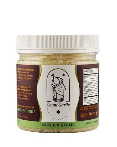 Count Garlic Crushed & Fried Garlic Gourmet Spices And Seasonings │ All Natural, Vegan, Gluten-Free, No Salt, Non-Gmo, No Artificial Coloring, No Preservatives, Crushed 500G – 17.63Oz | 250G – 8.81Oz #TOP1
