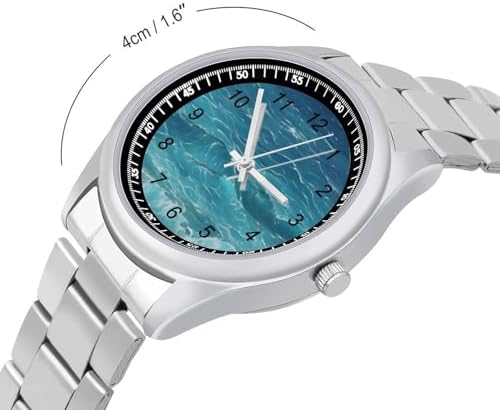 Minimalist Stainless Steel Band Watch for Man, Business Wristwatch - 1