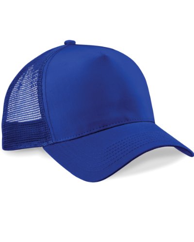 Casquette de baseball bleue pour homme avec visière courbée