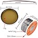 AccEncyc Solder Core Wire and Rosin Paste Flux Kit Tin Lead Rosin Core Solder Wire & Rosin Paste Flux for Electrical Soldering 60-40 (0.8mm, 50g)
