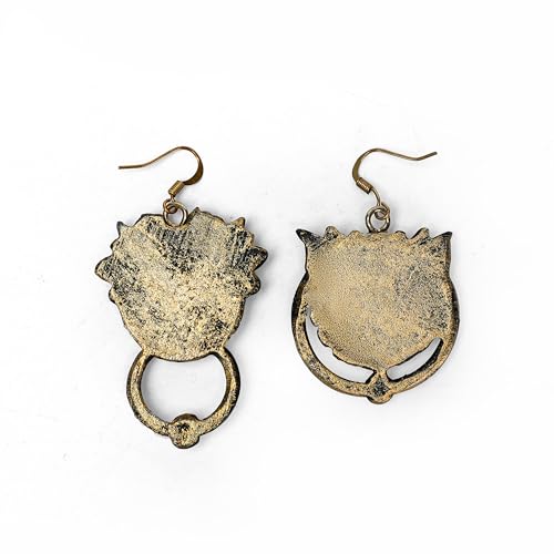 Door Knocker Earrings - Labyrinth - Handcrafted Resin Jewelry for Fans3