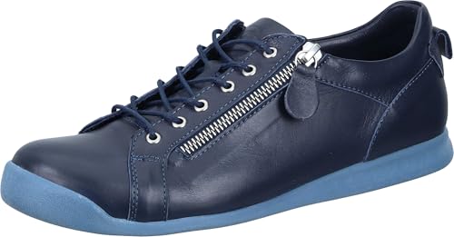 Manitu Femme 850151-05 à lacets chaussures basses de marche confort en cuir