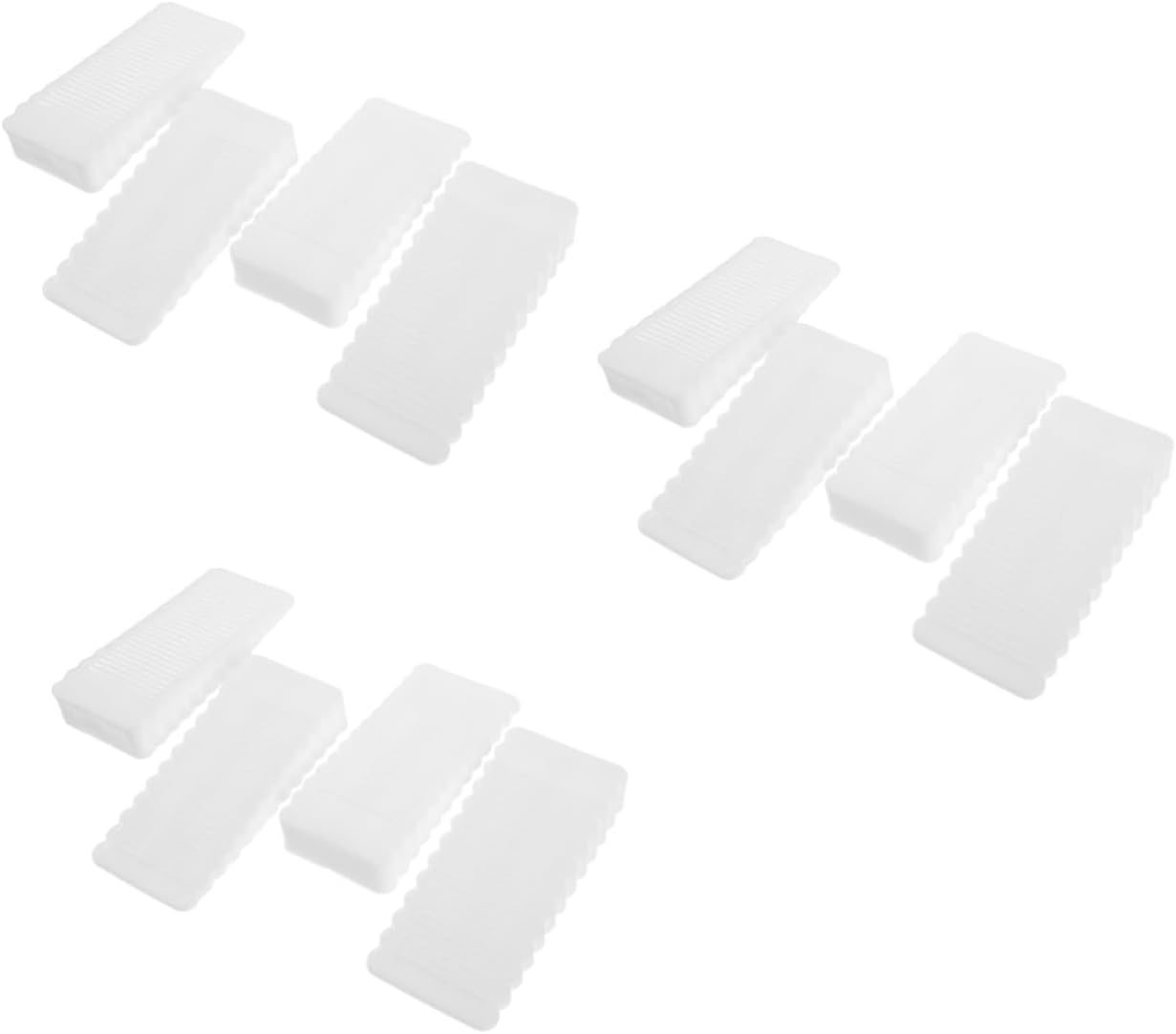 12 Pcs Shims Door Wedges Home Improvement DIY Leveler Furniture Table Pad Bed Level Wedge Furniture Levelers for Uneven Floors Wedges for Levelling Table Heightening Pad Door Stop
